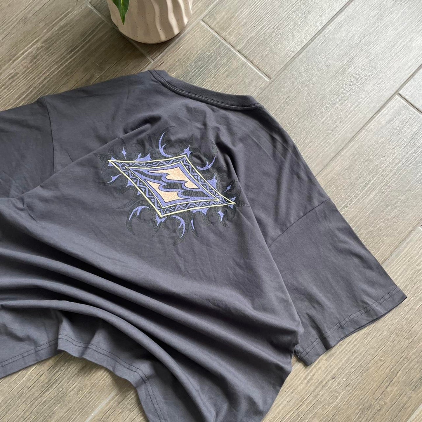 Billabong grey baggy surf y2k tee