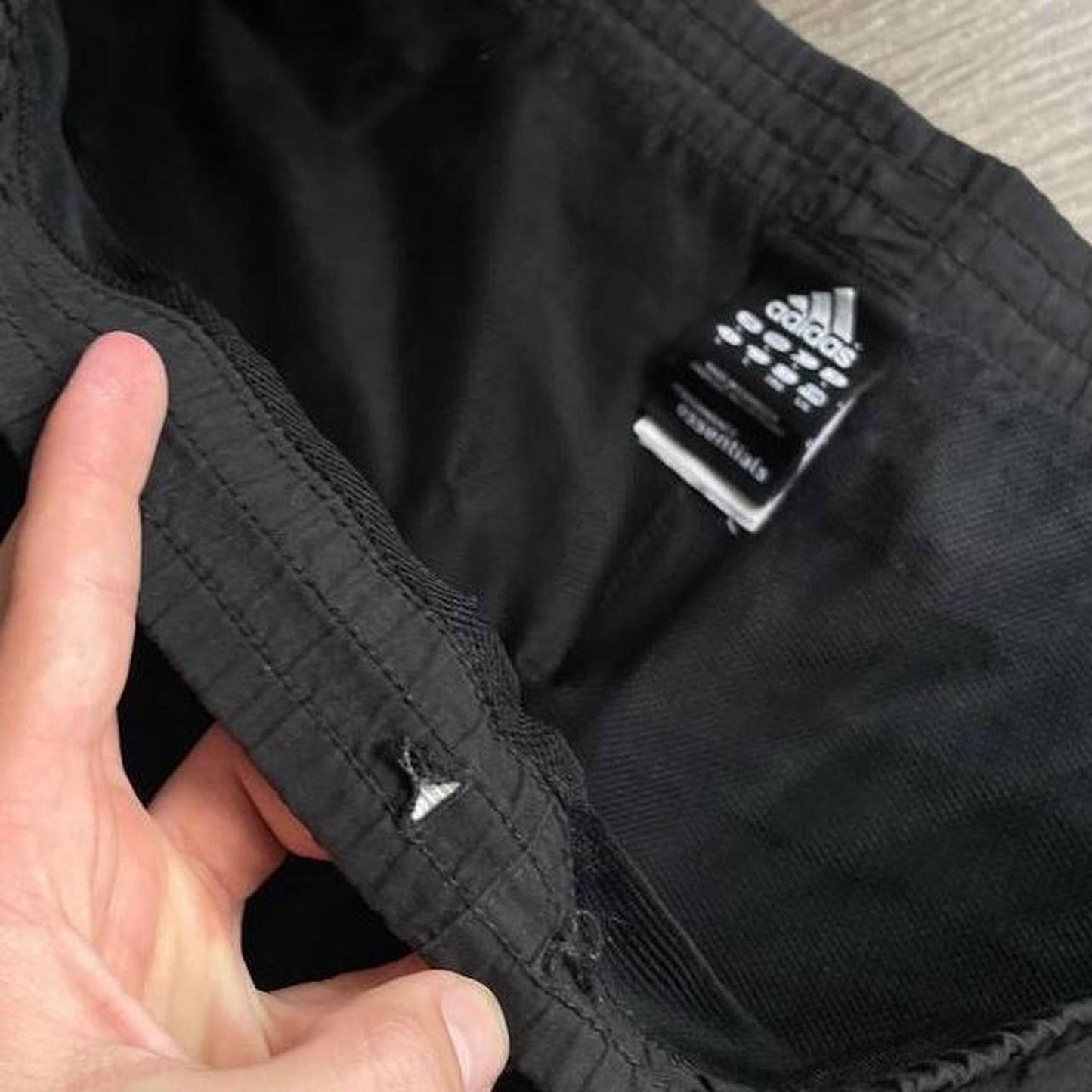 Adidas summer black y2k nylon shorts