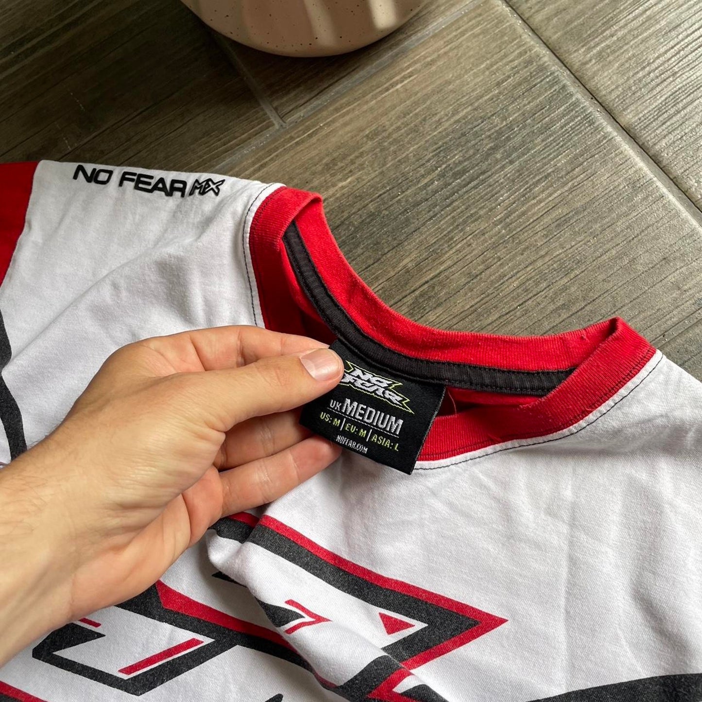 No fear big logo racing tee