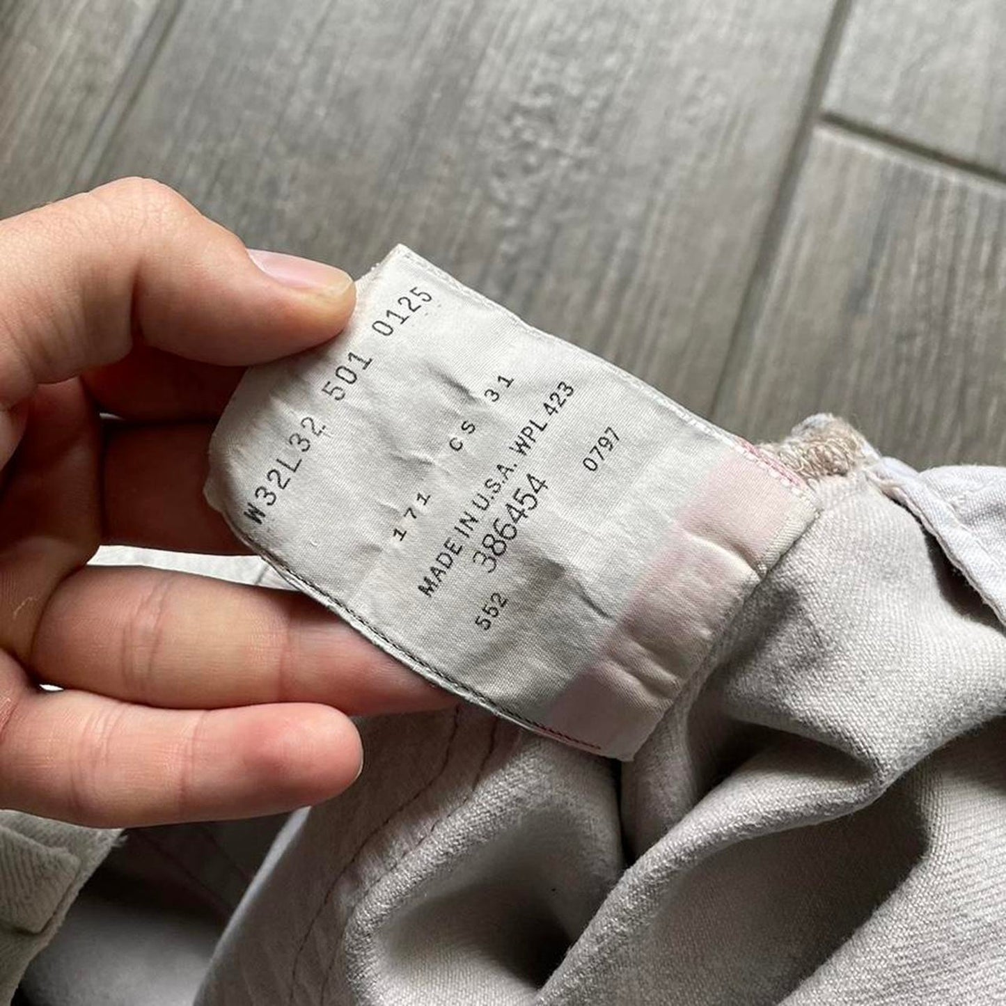 Levis beige vintage denim jeans