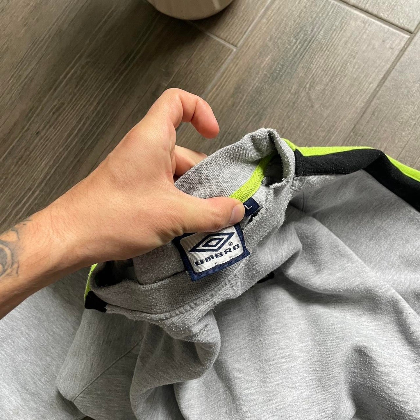 Umbro baggy grey streetwear L sweatshirt