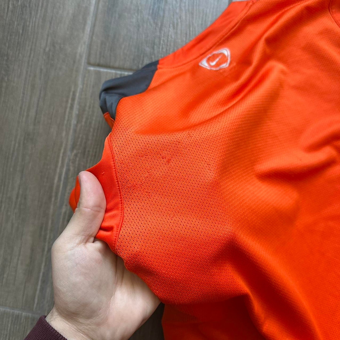 Nike orange dri-fit running shirt