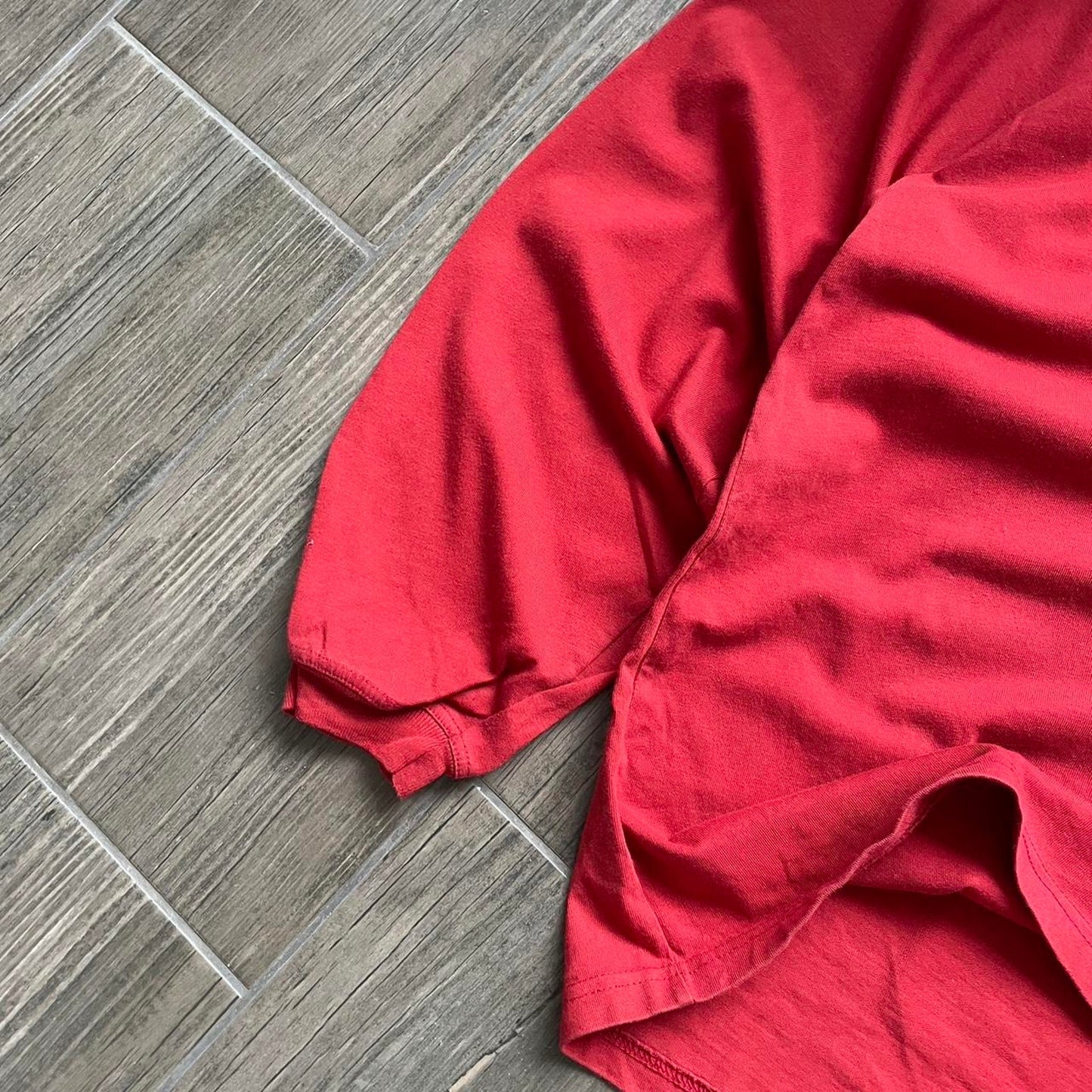 Quiksilver skeleton vintage red long sleeve