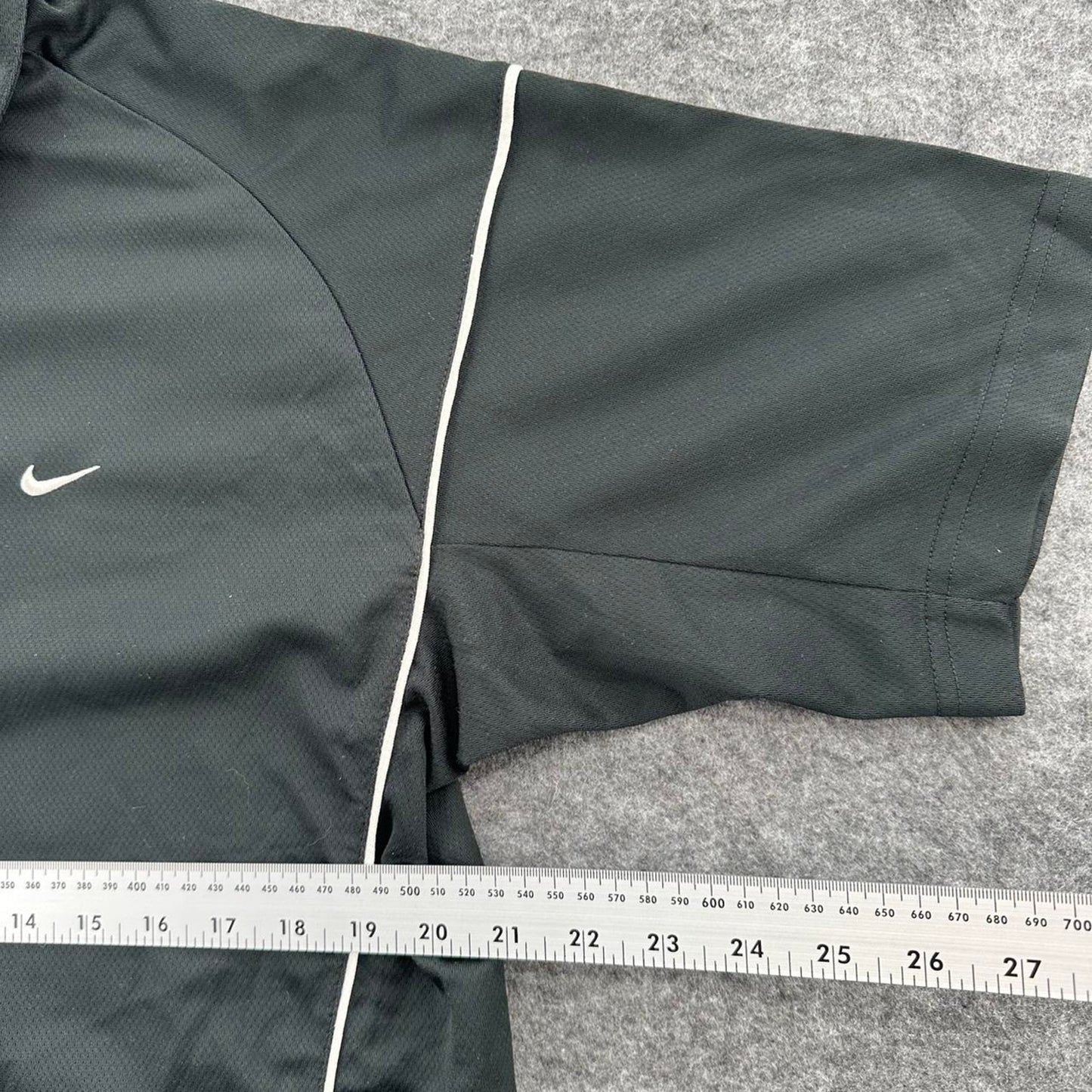 Nike black quarter zip polo