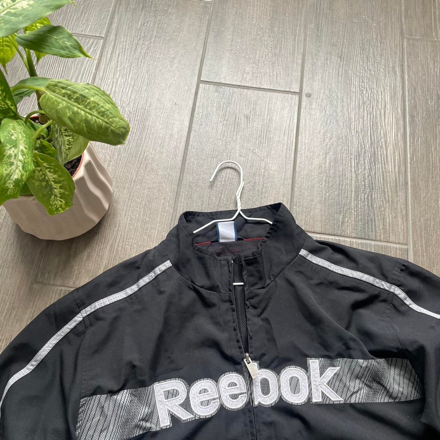 Reebok y2k nylon drill light baggy jacket