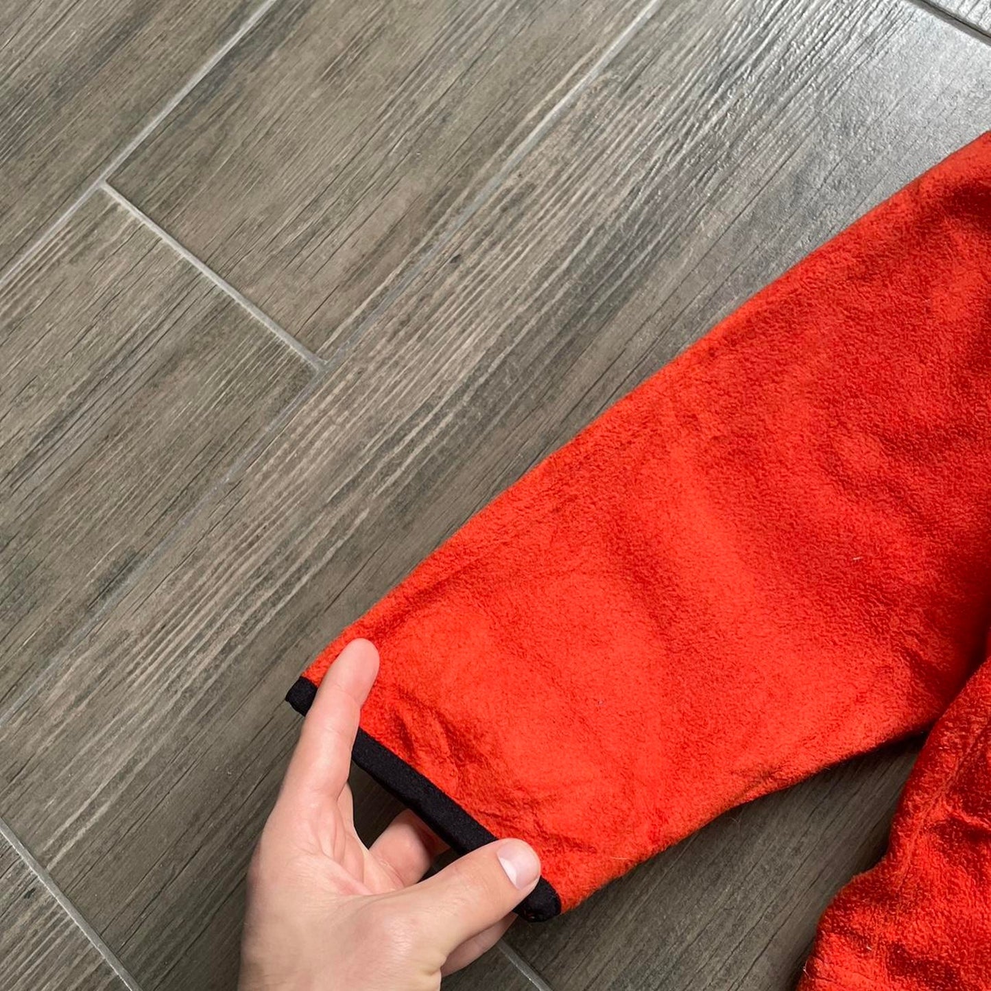 Reebok orange Synchilla fleece jumper