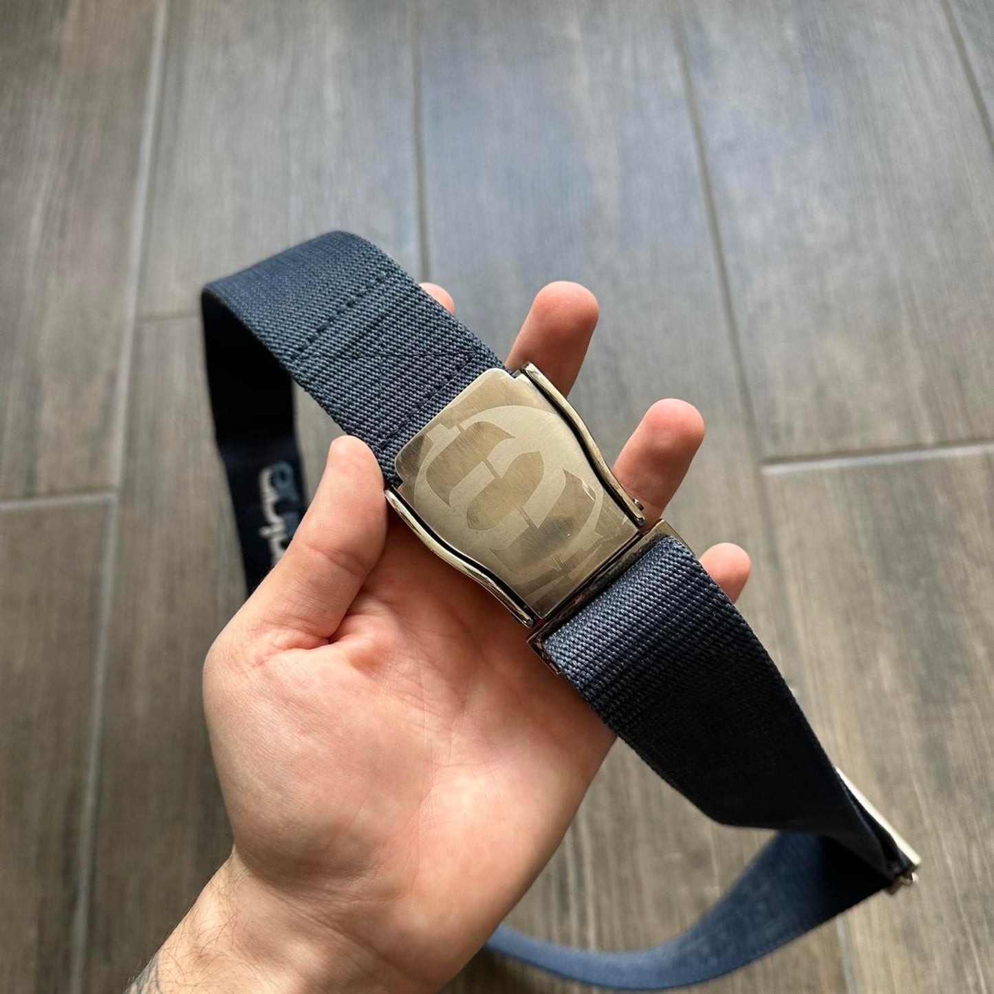 Animal navy blue belt