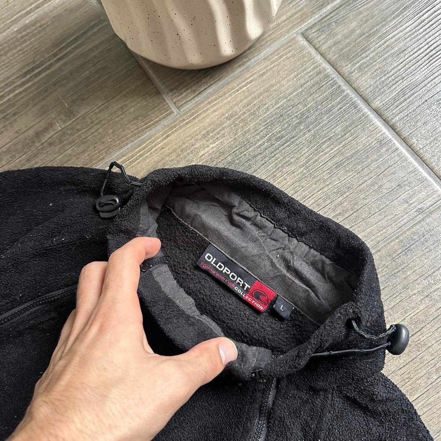 Surf style Y2k fleece baggy jumper L