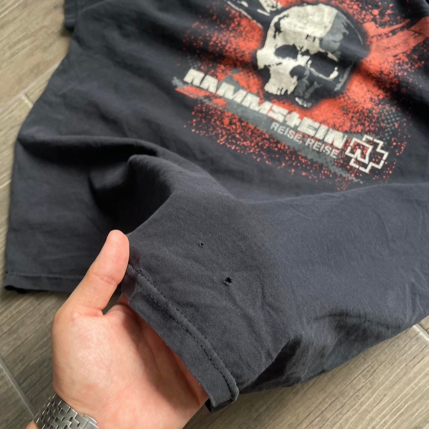 Rammstein y2k black vintage tee