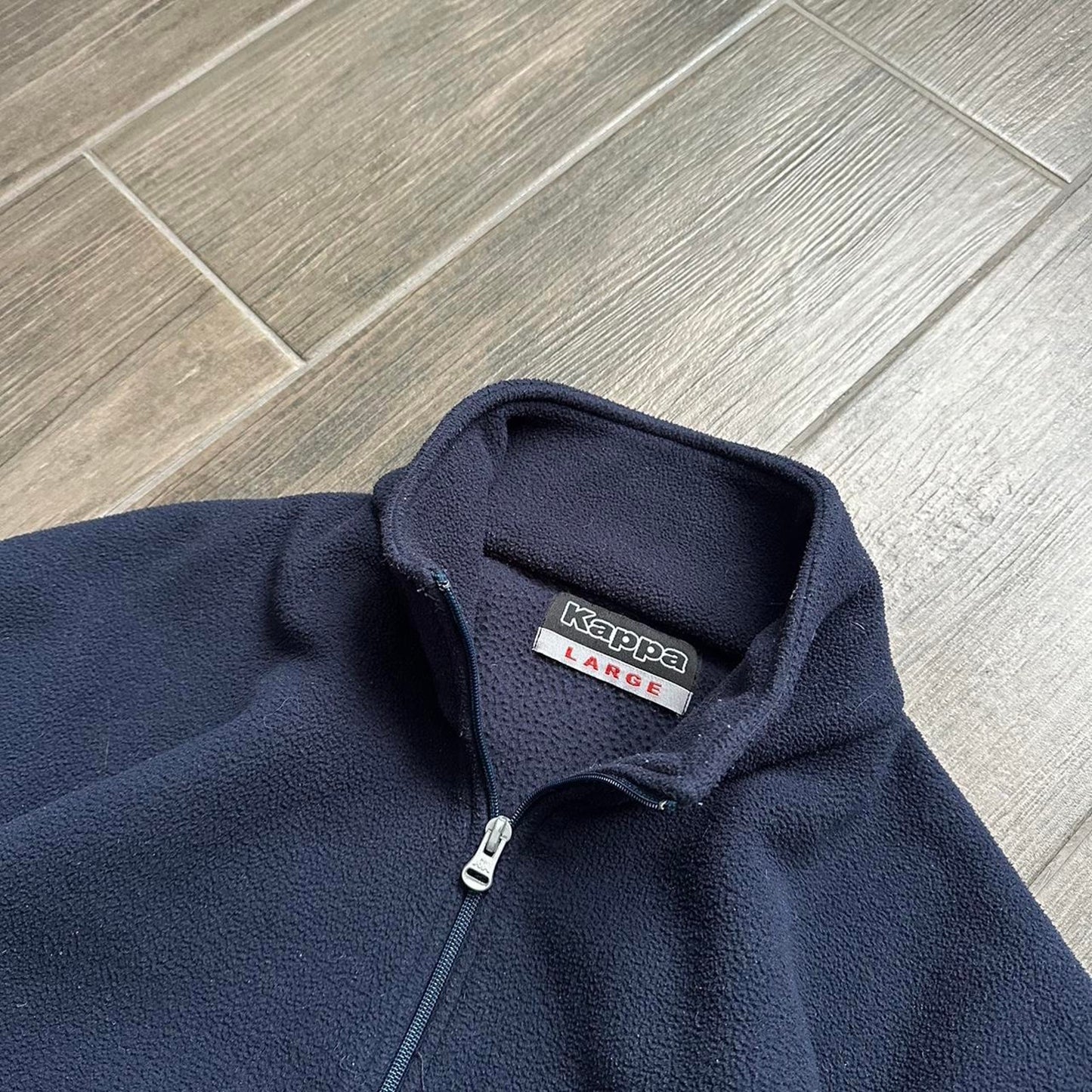 Kappa fleece navy y2k baggy jumper