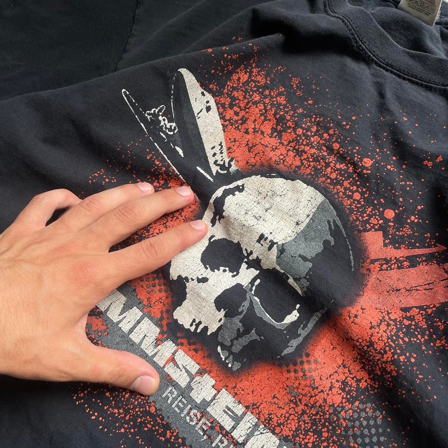 Rammstein y2k black vintage tee