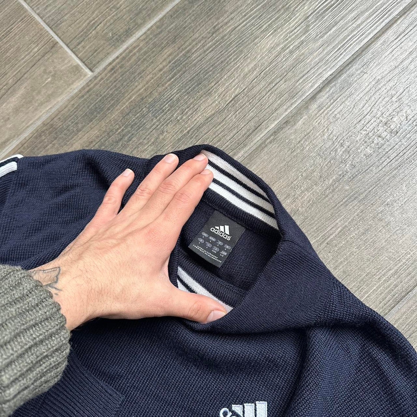 Adidas knitted oversized y2k L sweater
