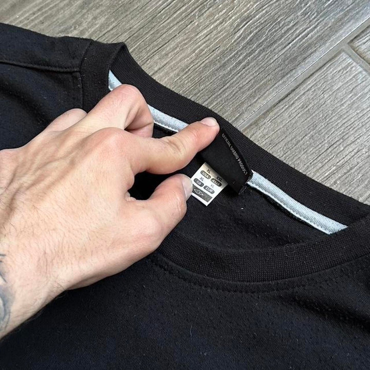 Umbro black cotton t shirt