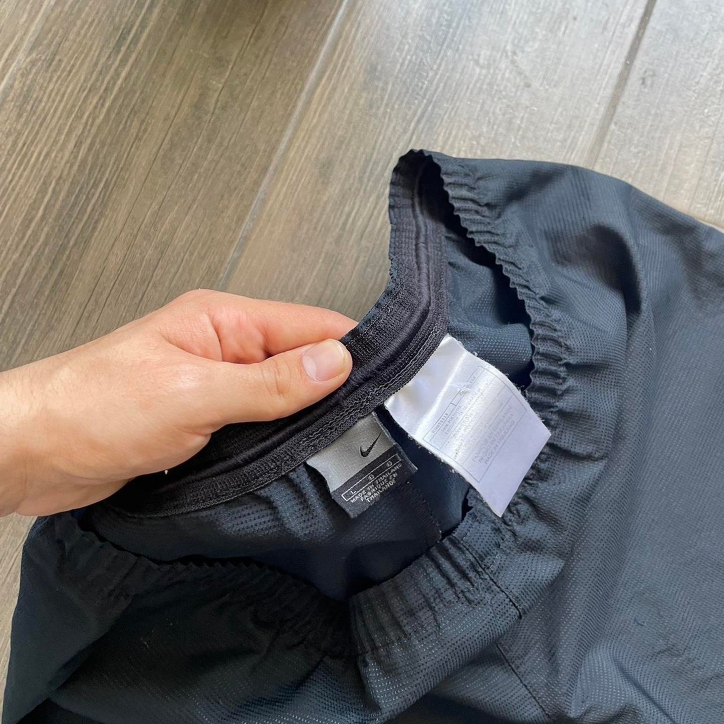 Nike black baggy nylon shorts