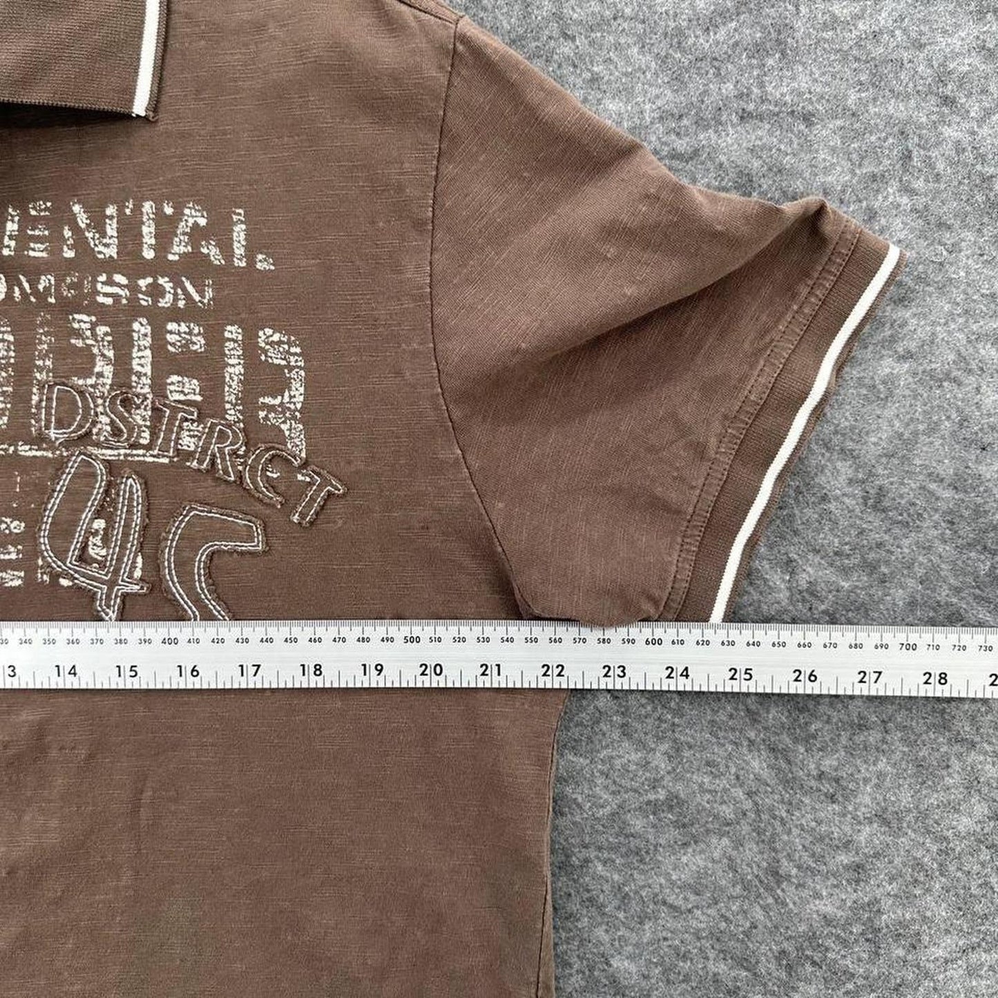 Y2k brown vintage polo shirt
