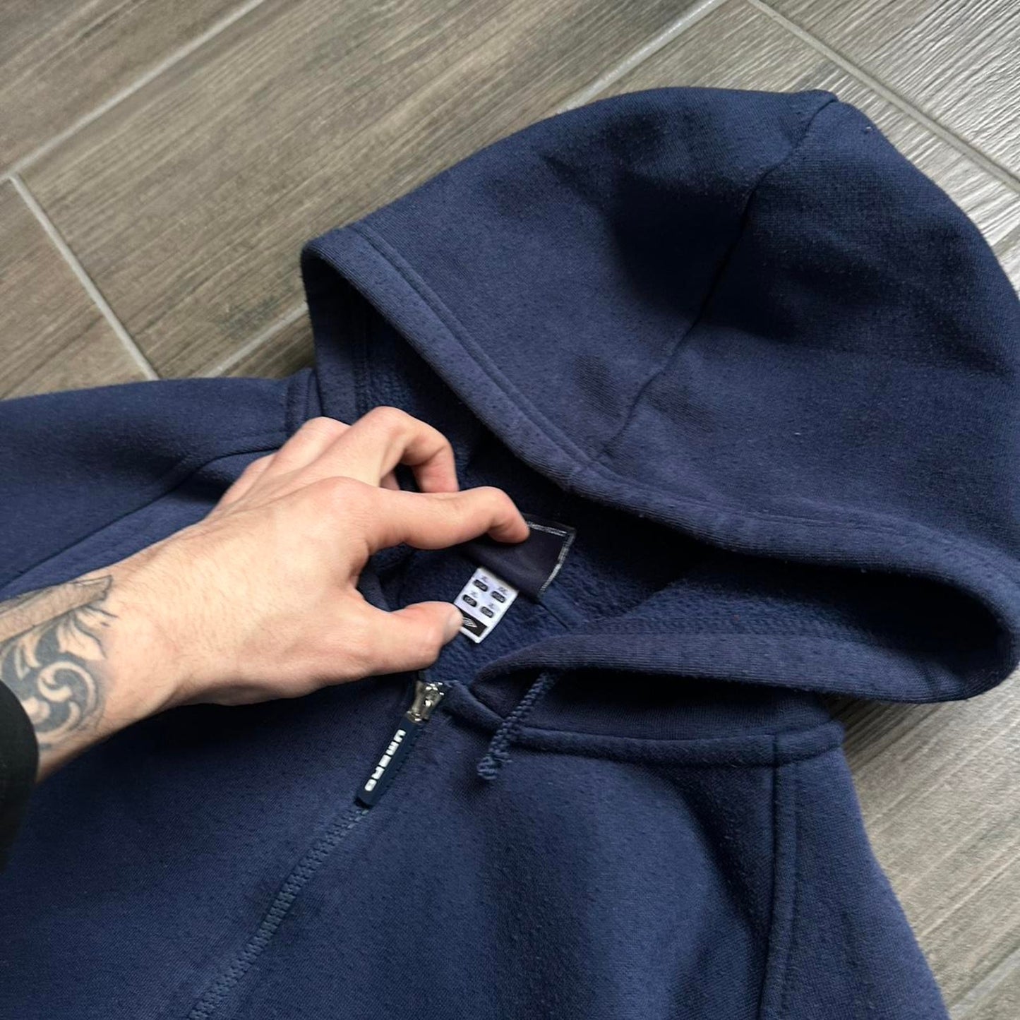 Umbro navy zip y2k XL hoodie
