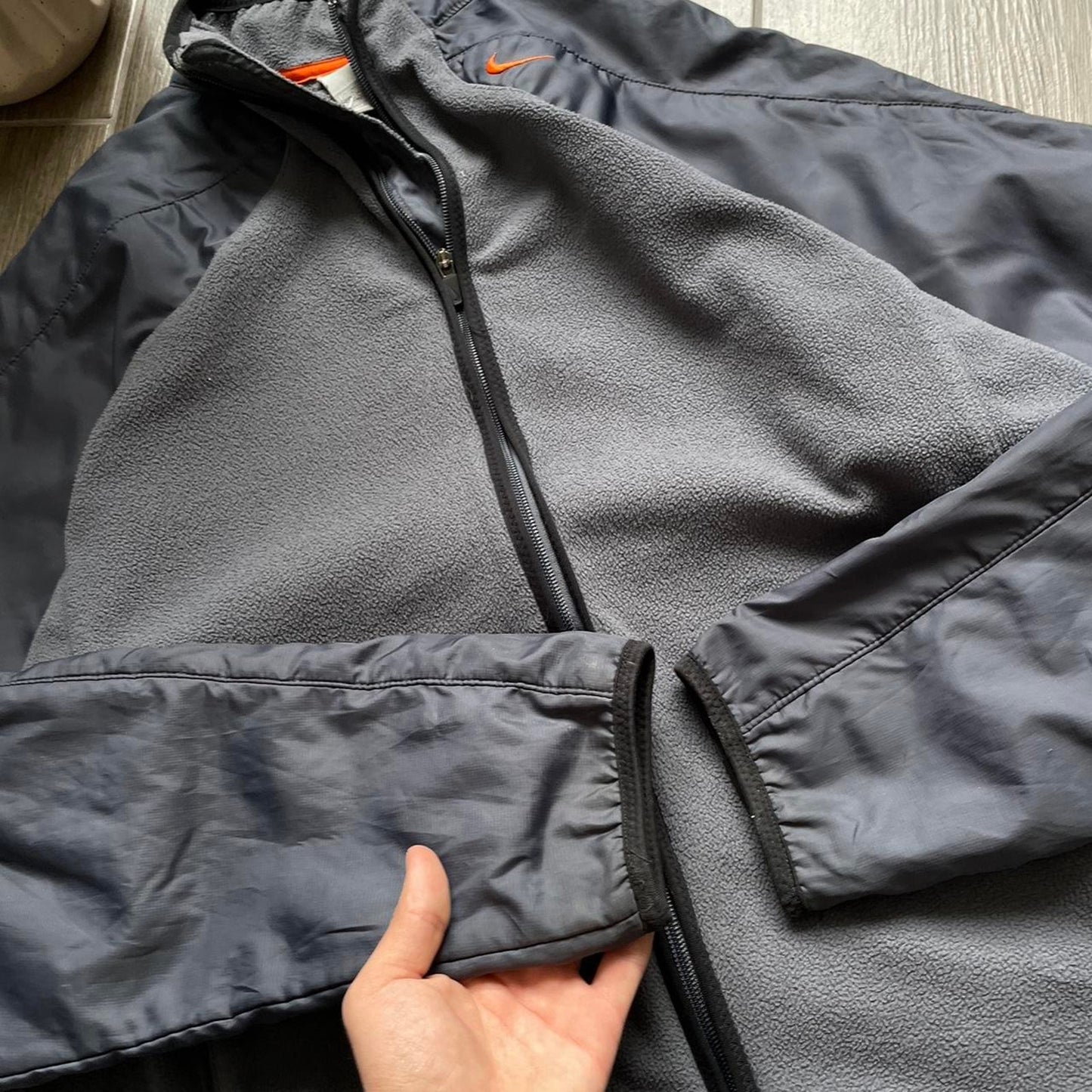 Nike zip y2k fleece zip jumper