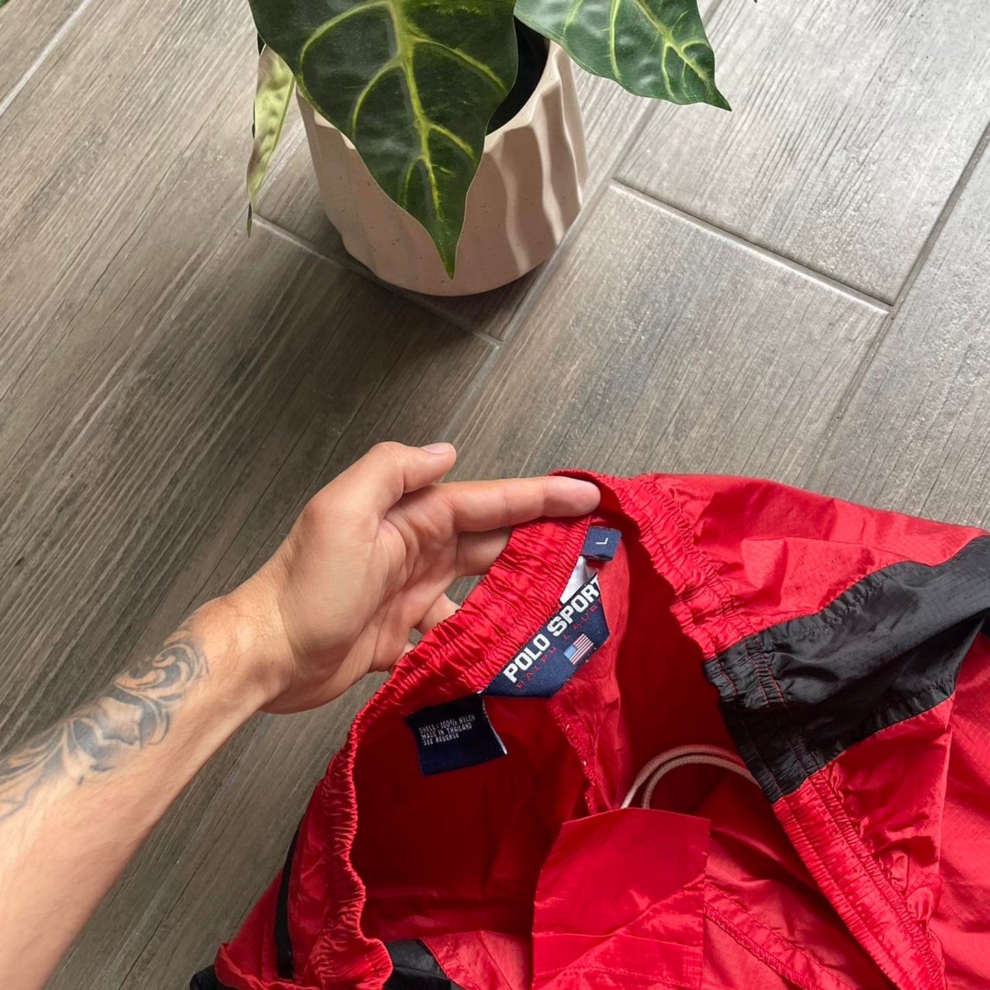 Polo ralph lauren red nylon shorts