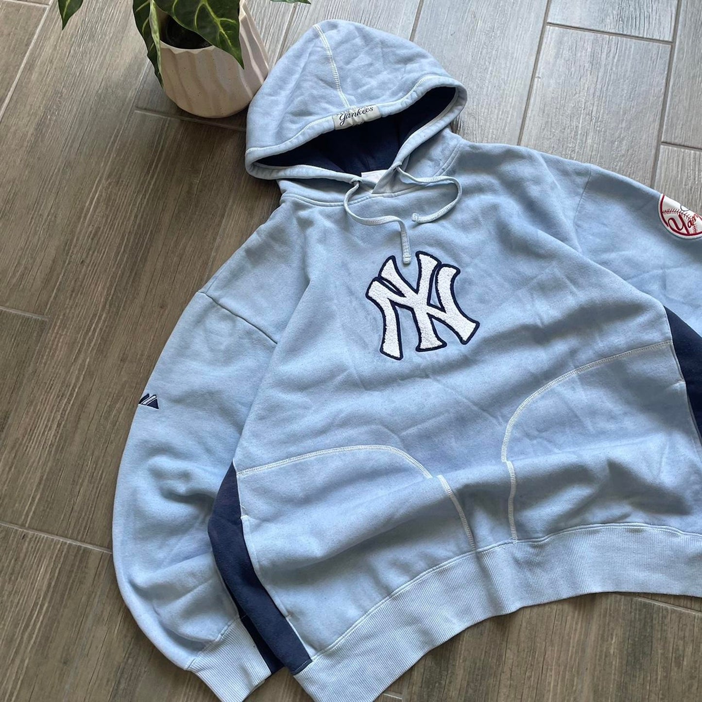 Yankees boxy y2k baggy hoodie