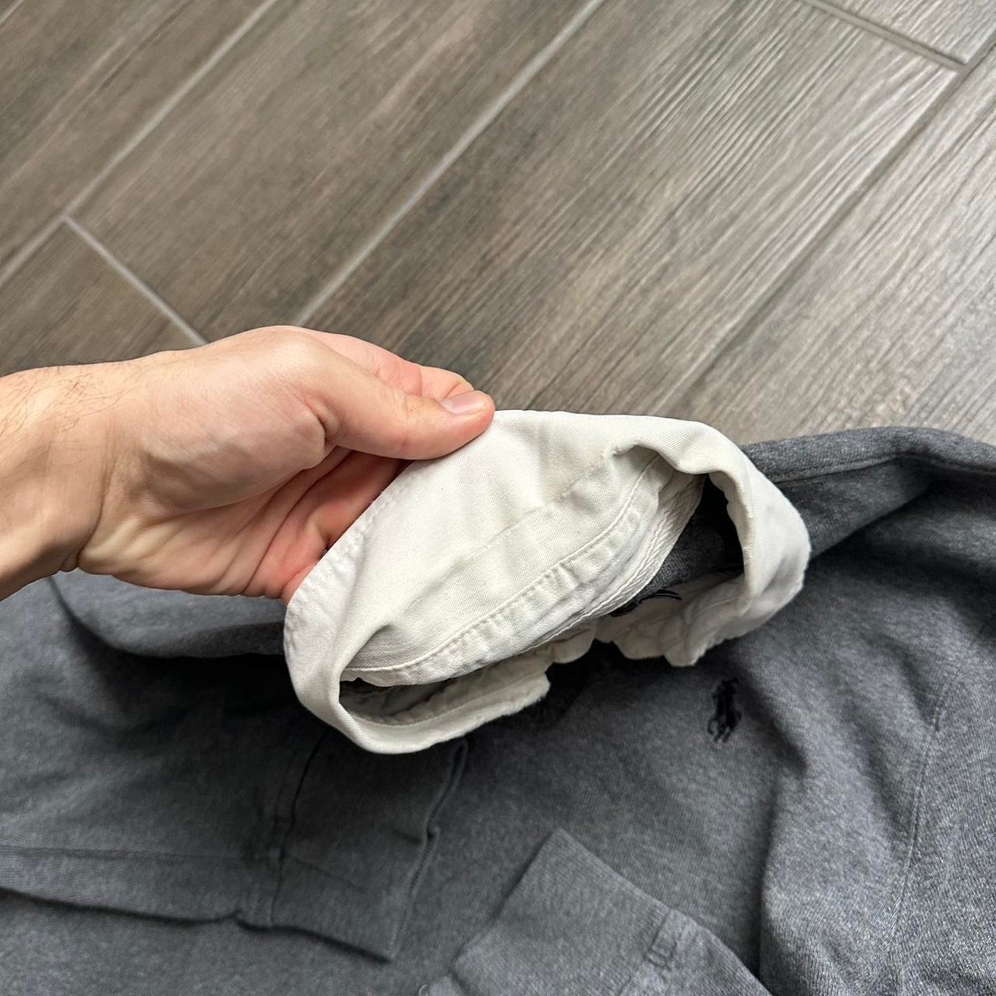 Polo Ralph Lauren y2k grey rugby jumper