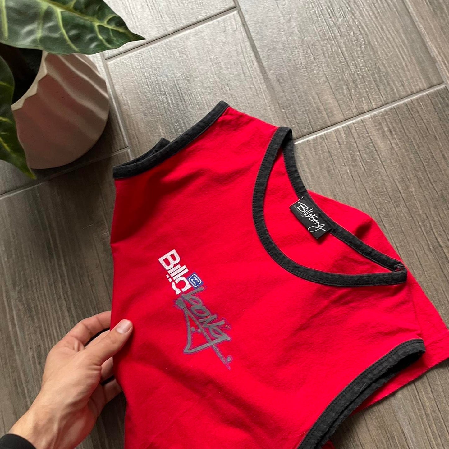 Billabong y2k big logo surf vintage S-M tee