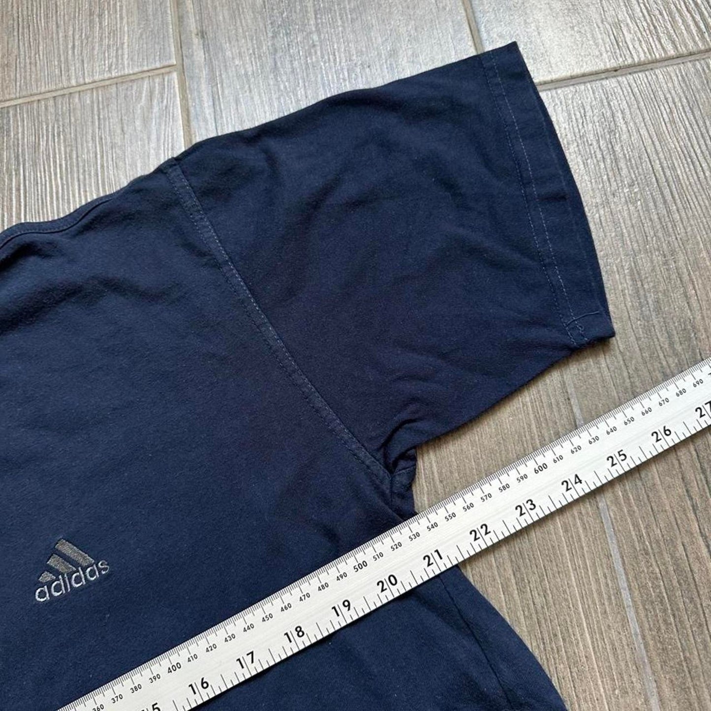Adidas navy blue cotton t-shirt
