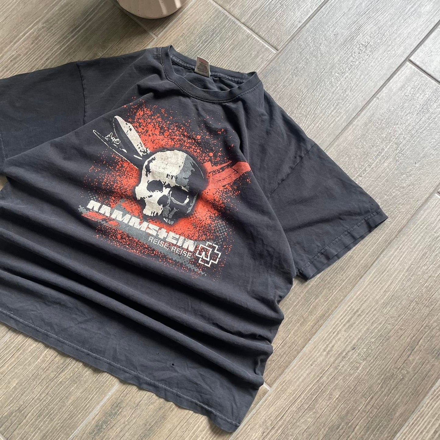 Rammstein y2k black vintage tee