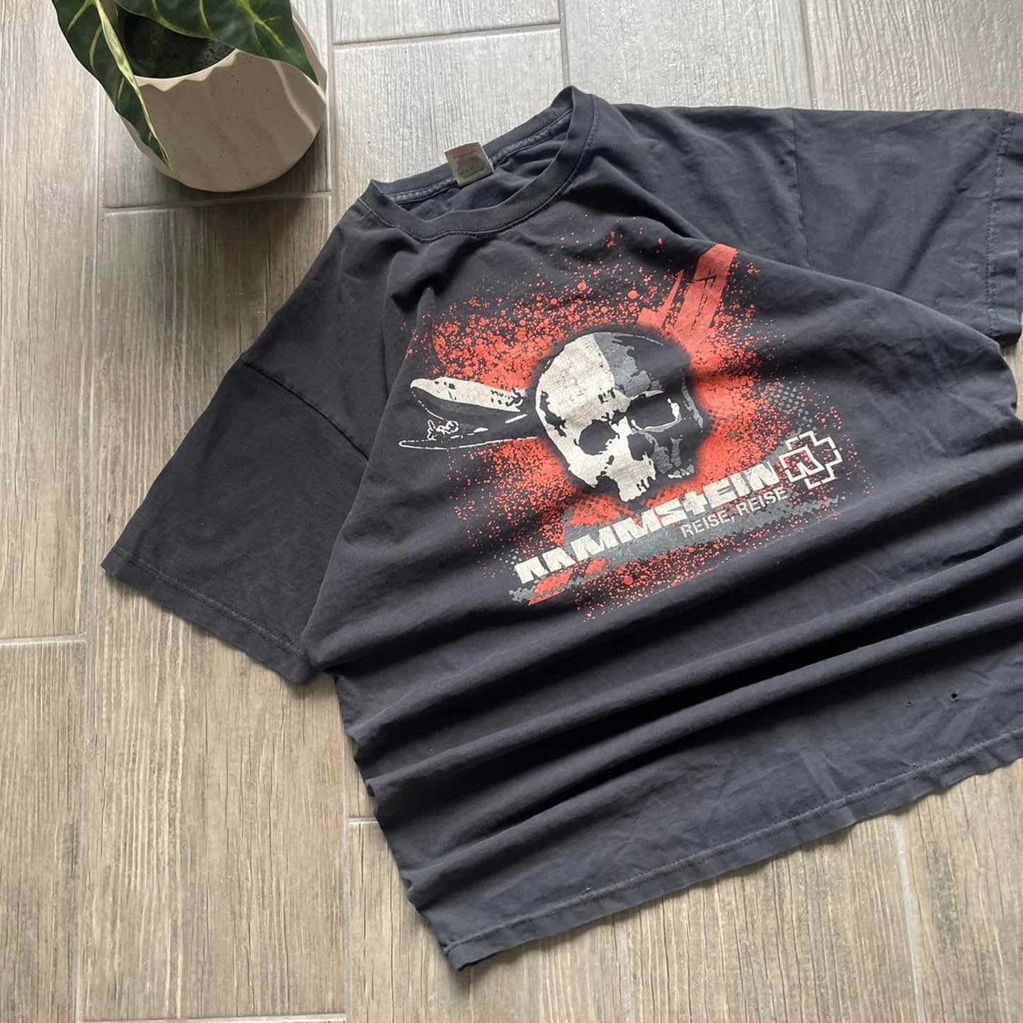 Rammstein y2k black vintage tee