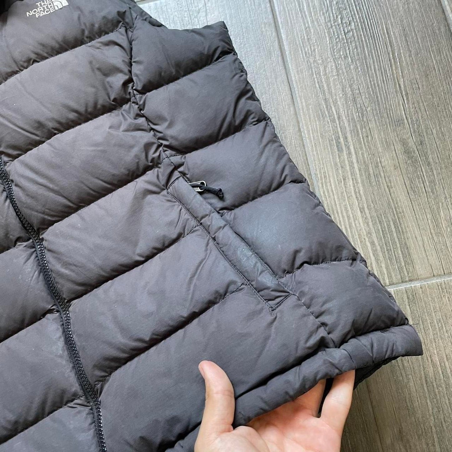 The North Face brown 700 puffer women vest