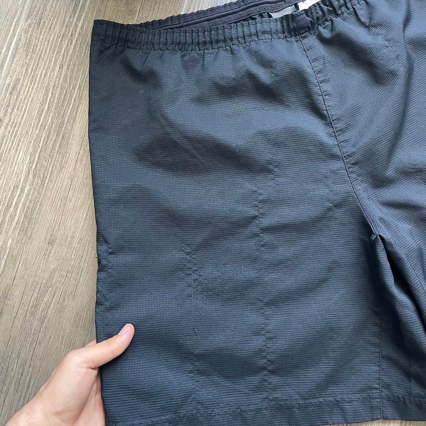 Nike black baggy nylon shorts
