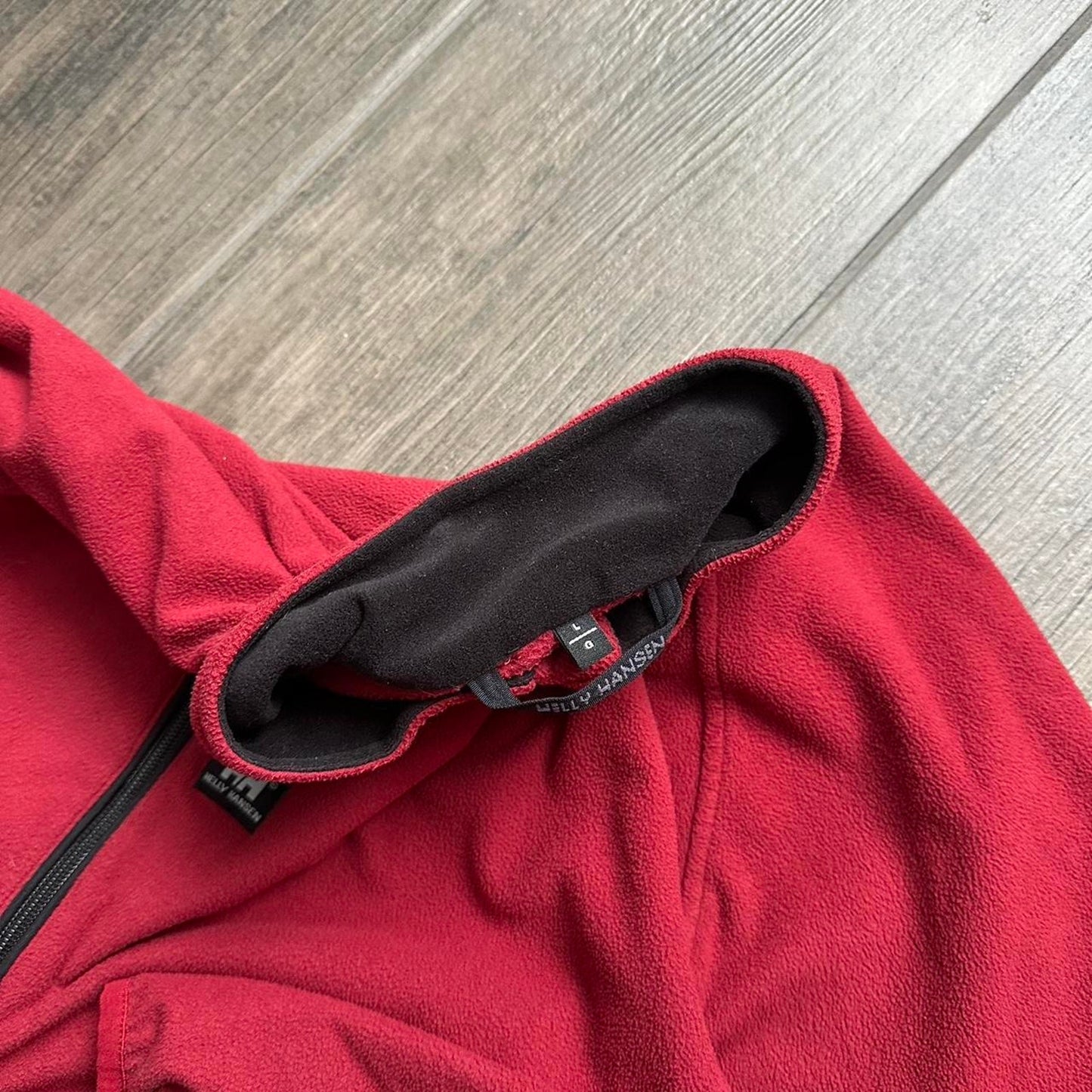 Helly Hansen red fleece baggy gorpcore jumper