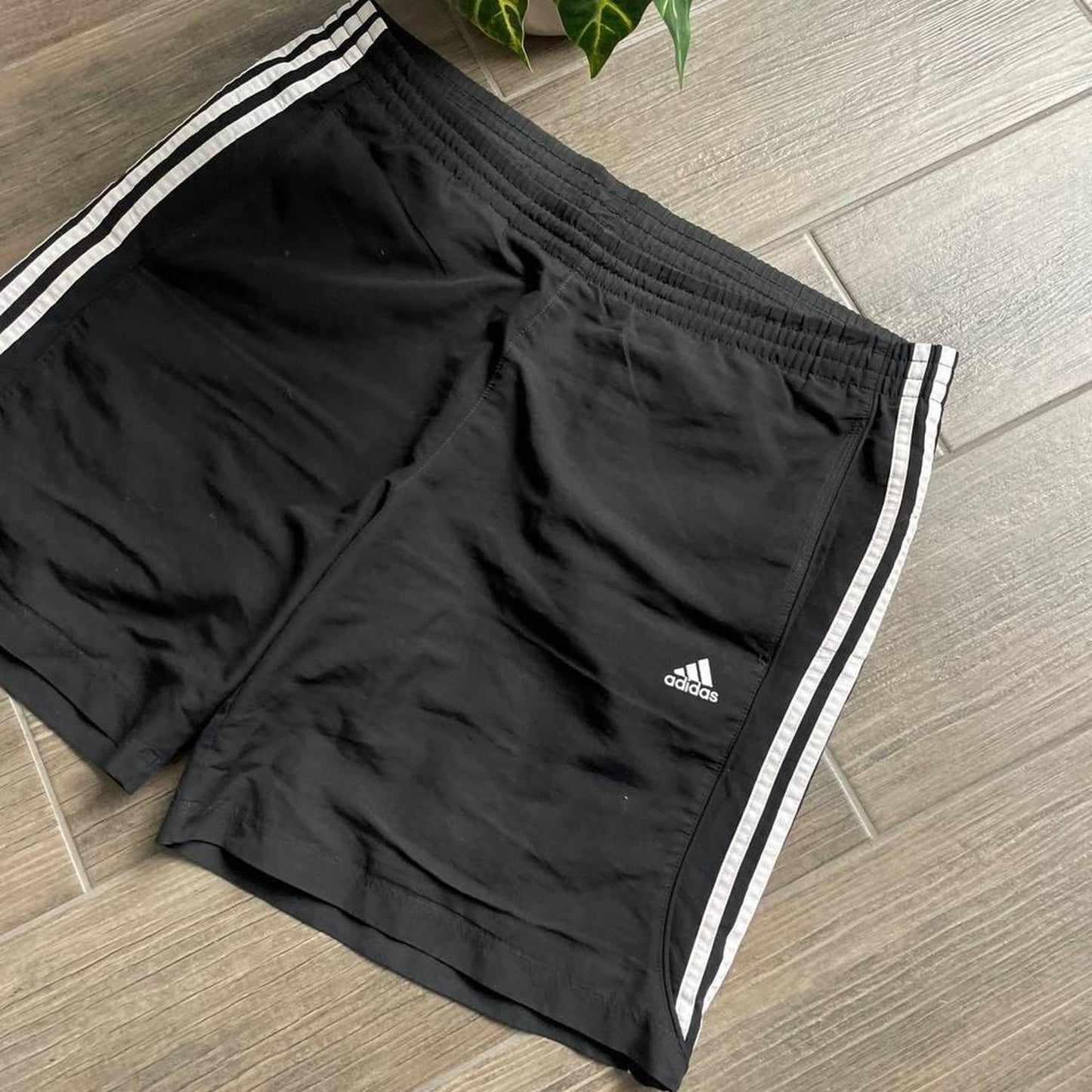 Adidas summer black y2k nylon shorts