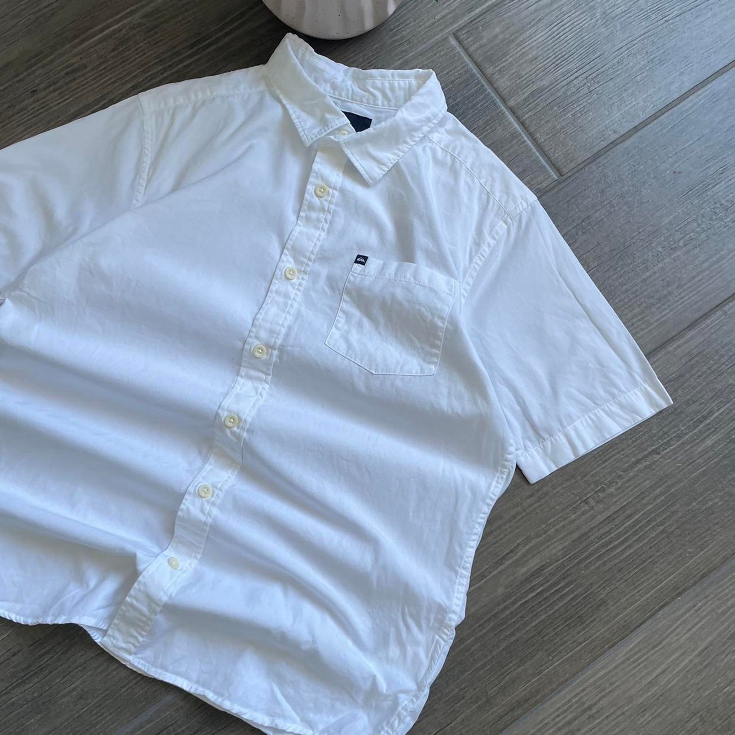 Quiksilver white summer shirt