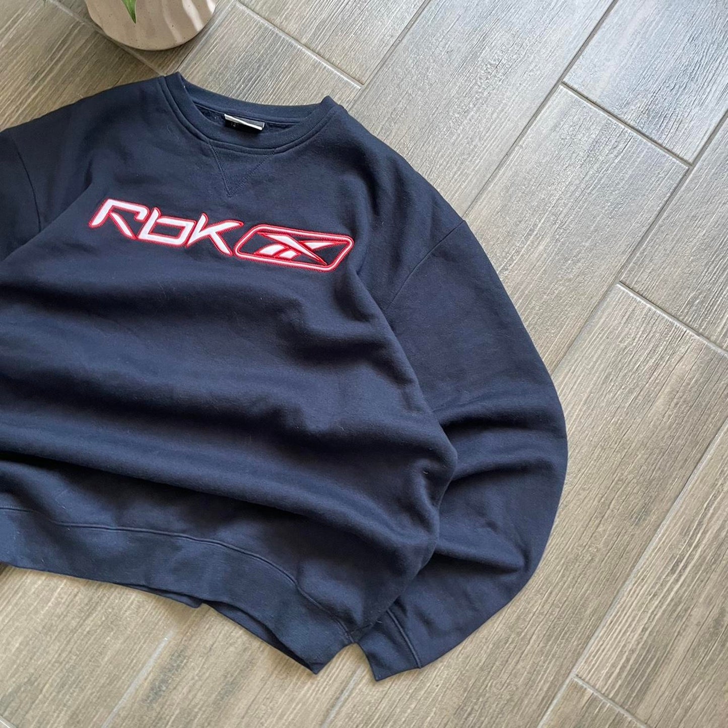 Reebok big logo boxy y2k baggy sweatshirt