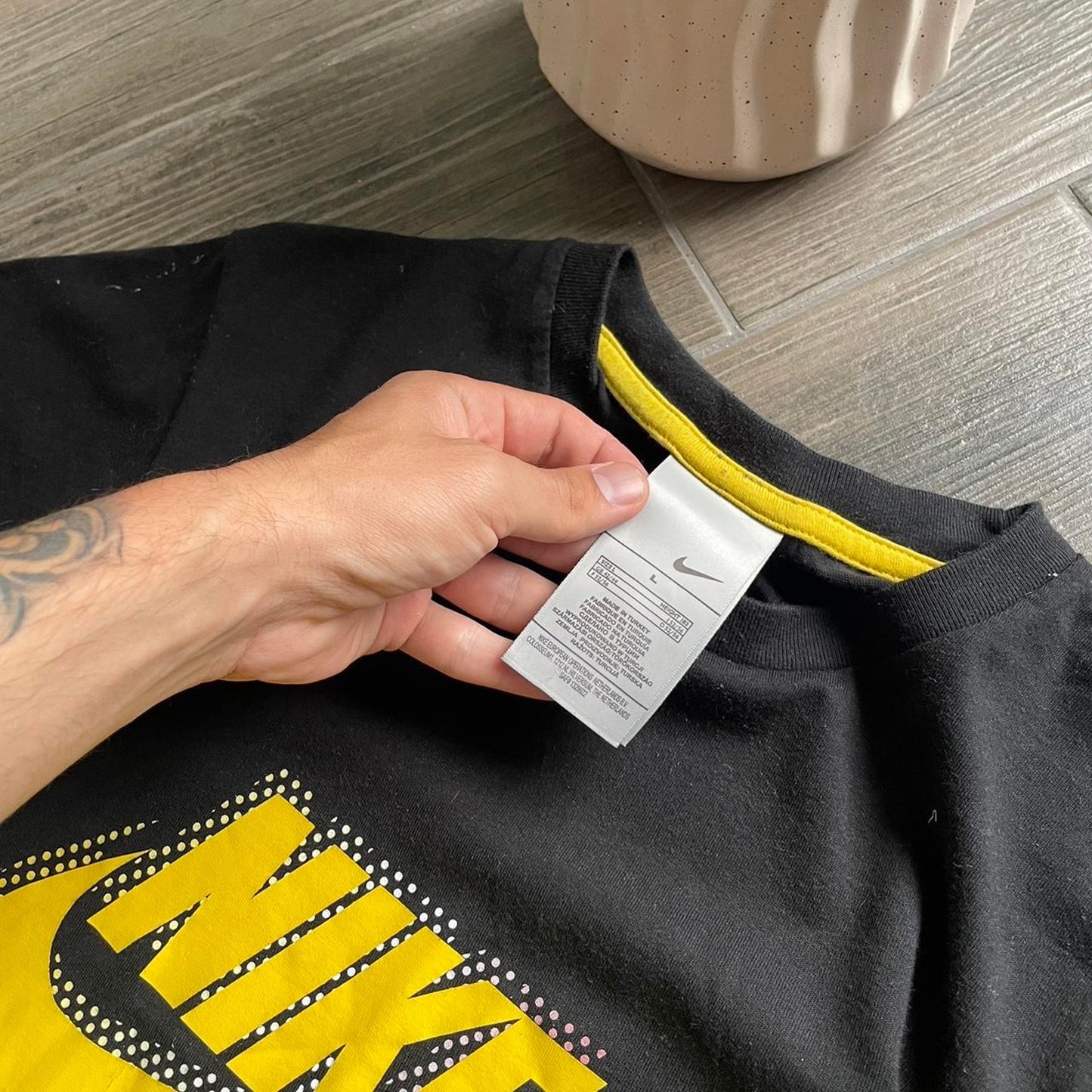 Nike black vintage baggy y2k tee