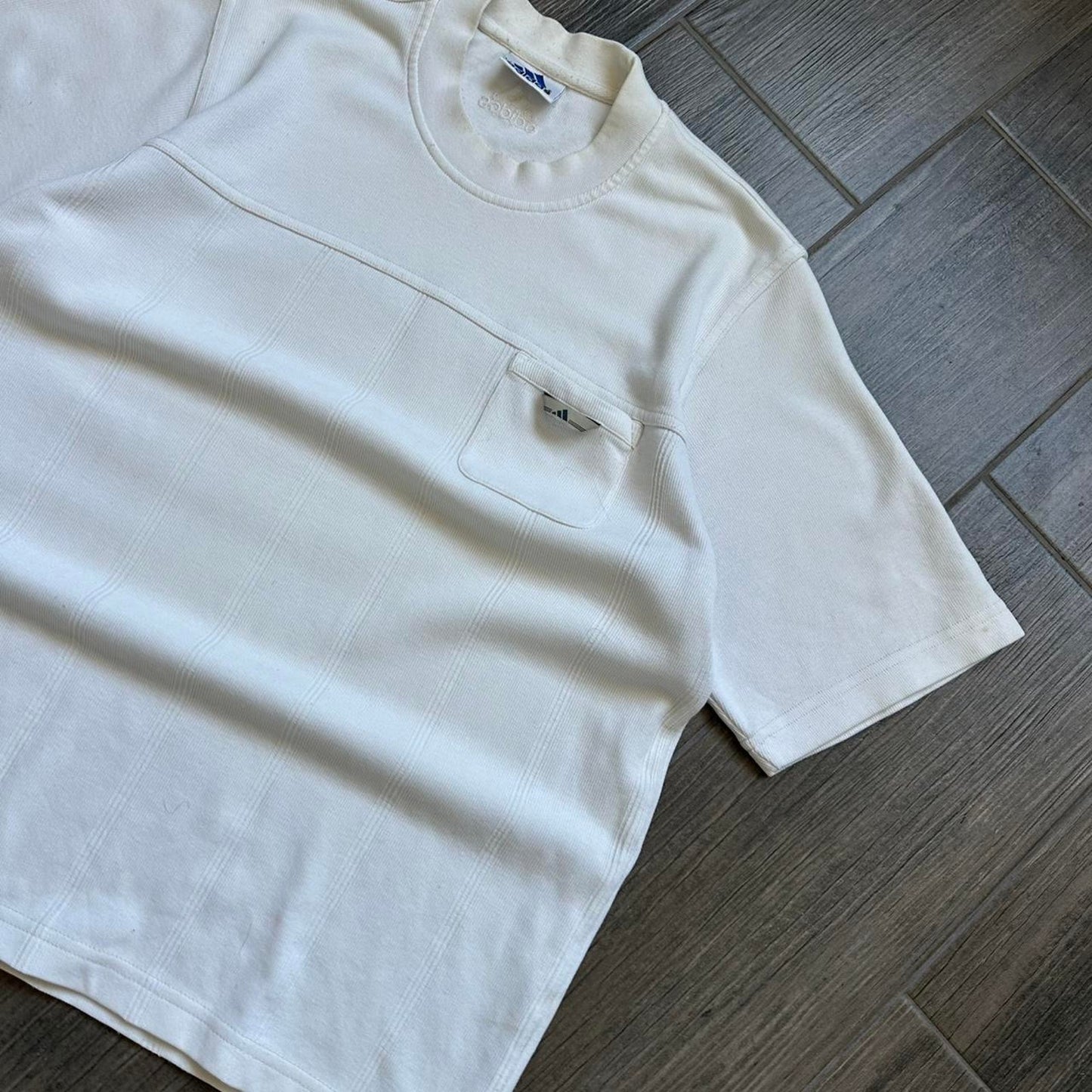 Adidas white boxy fit short