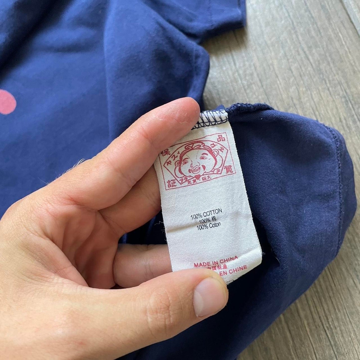 Evisu navy japanese vintage t shirt