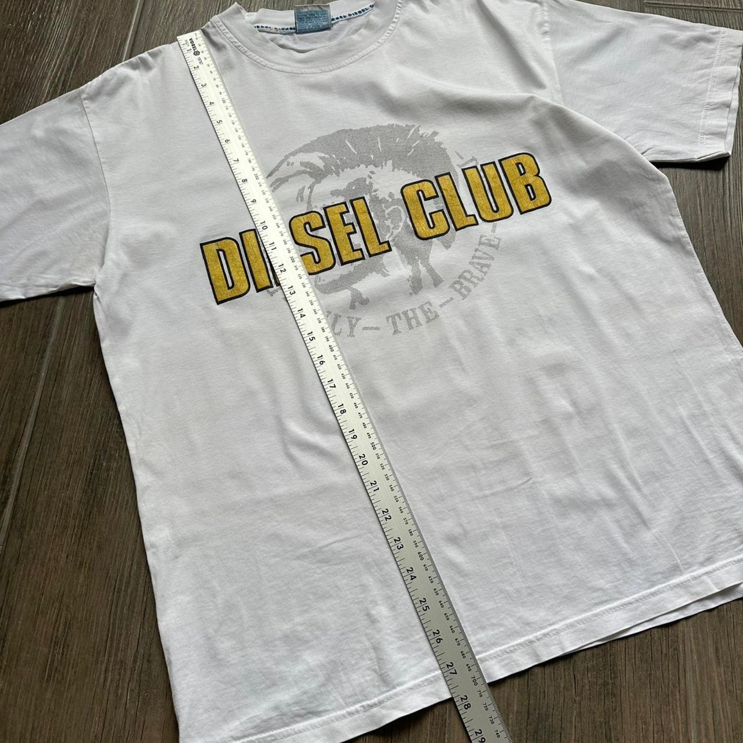 Diesel y2k white japanese style tee