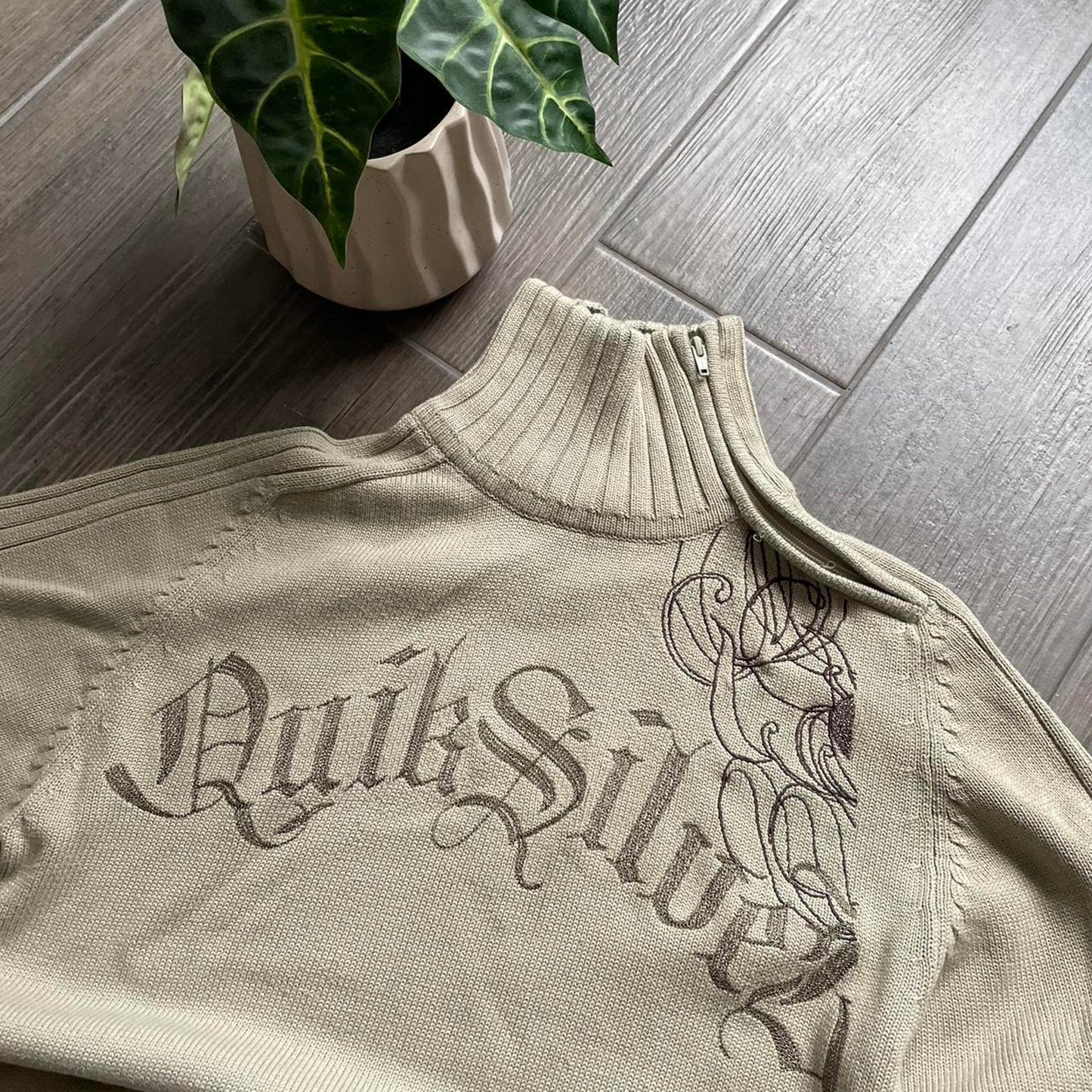 Quiksilver knitted surfwear y2k winter baggy vintage S jumper