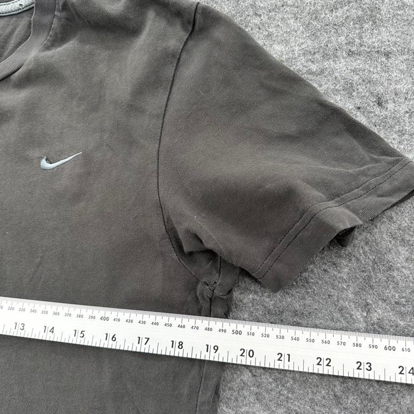 Nike brown cotton t shirt with