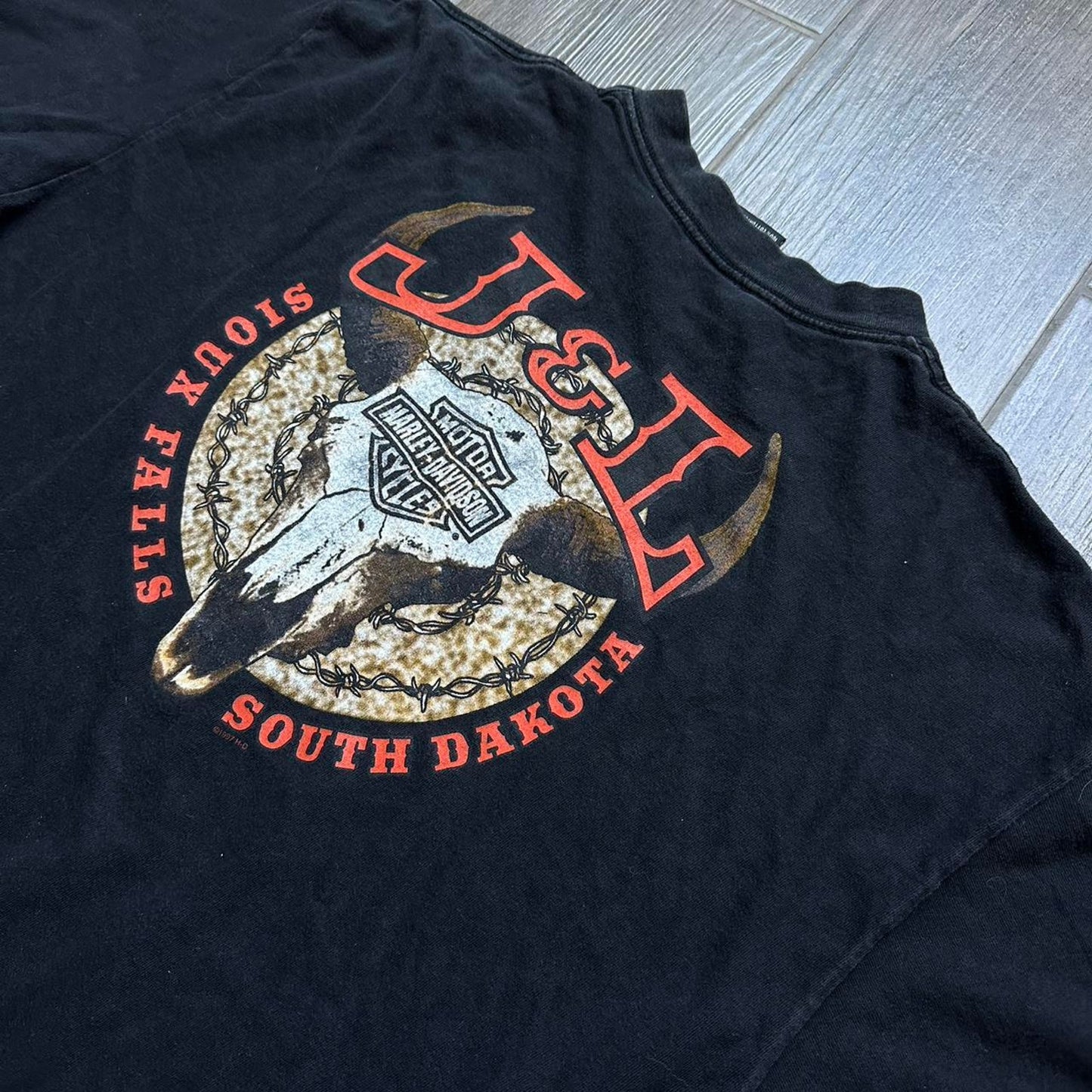 Harley Davidson 1997s black cotton t-shirt