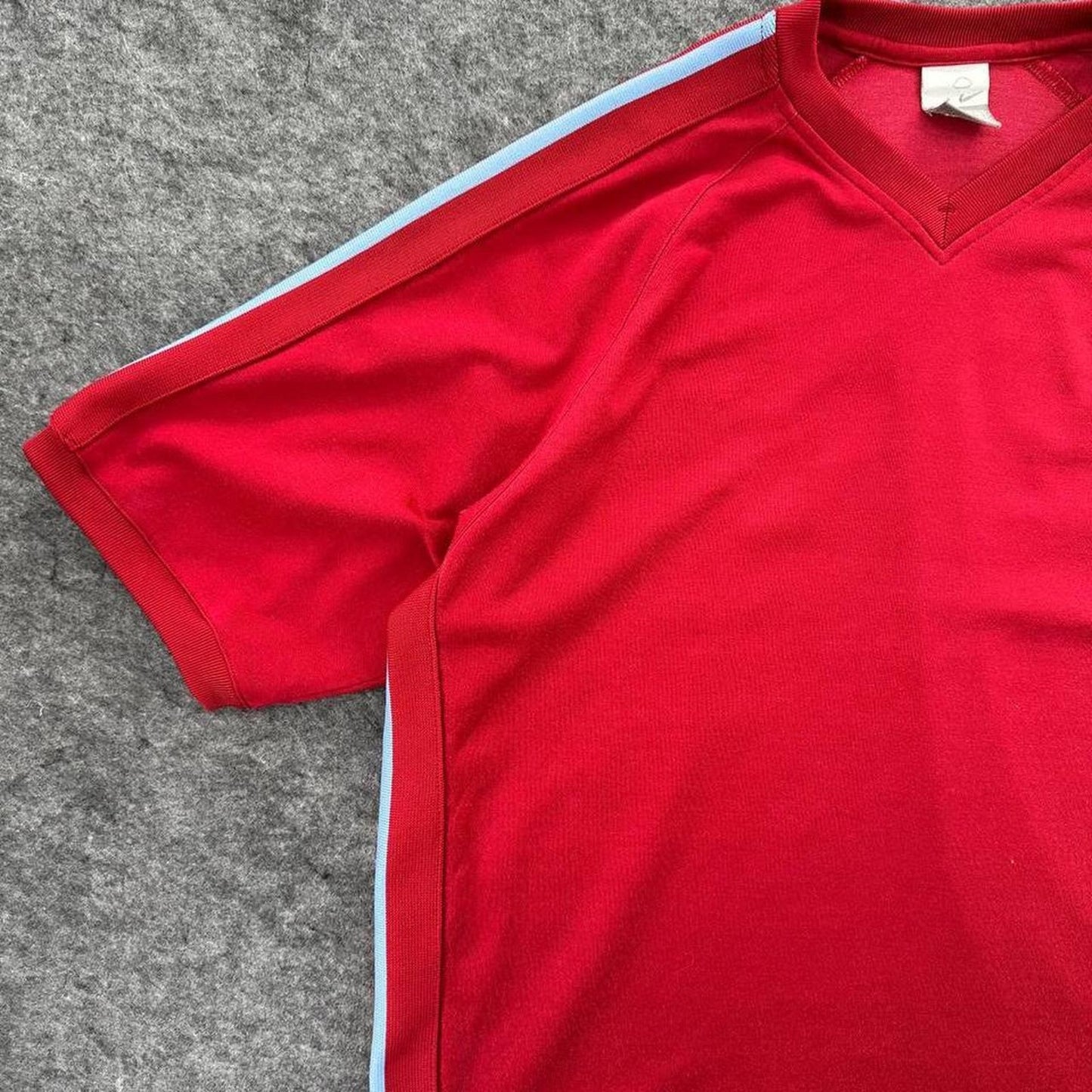 Nike red soccer jersey with