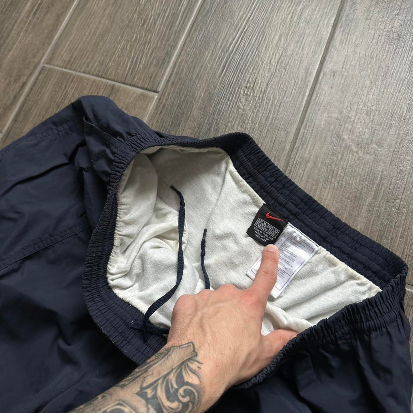 Nike navy blue running shorts