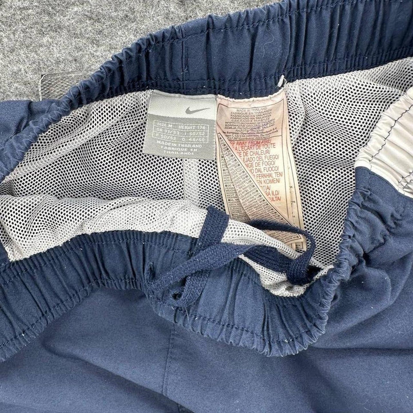 Y2k nike baggy track shorts