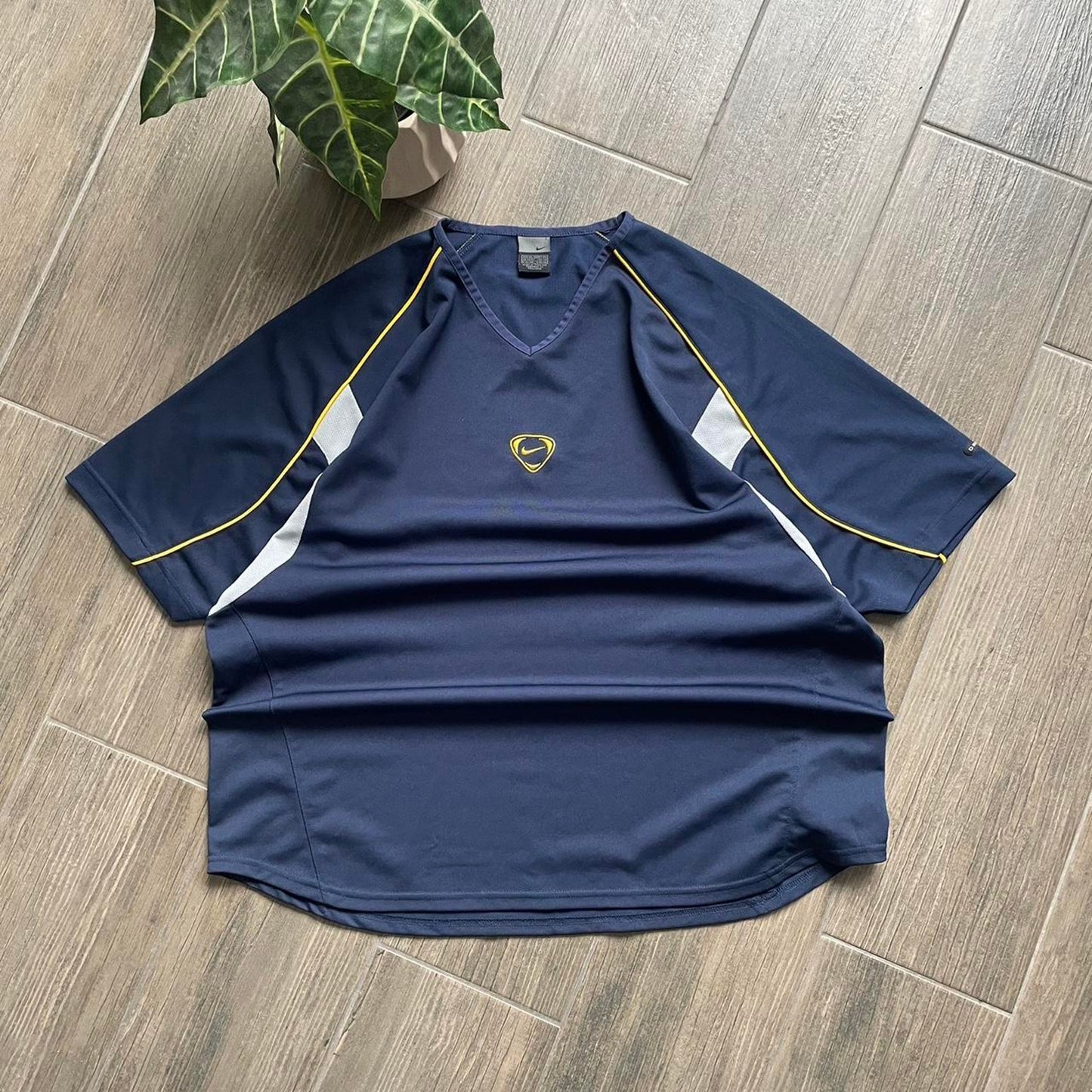 Nike navy jersey vintage baggy y2k streetwear XL tee