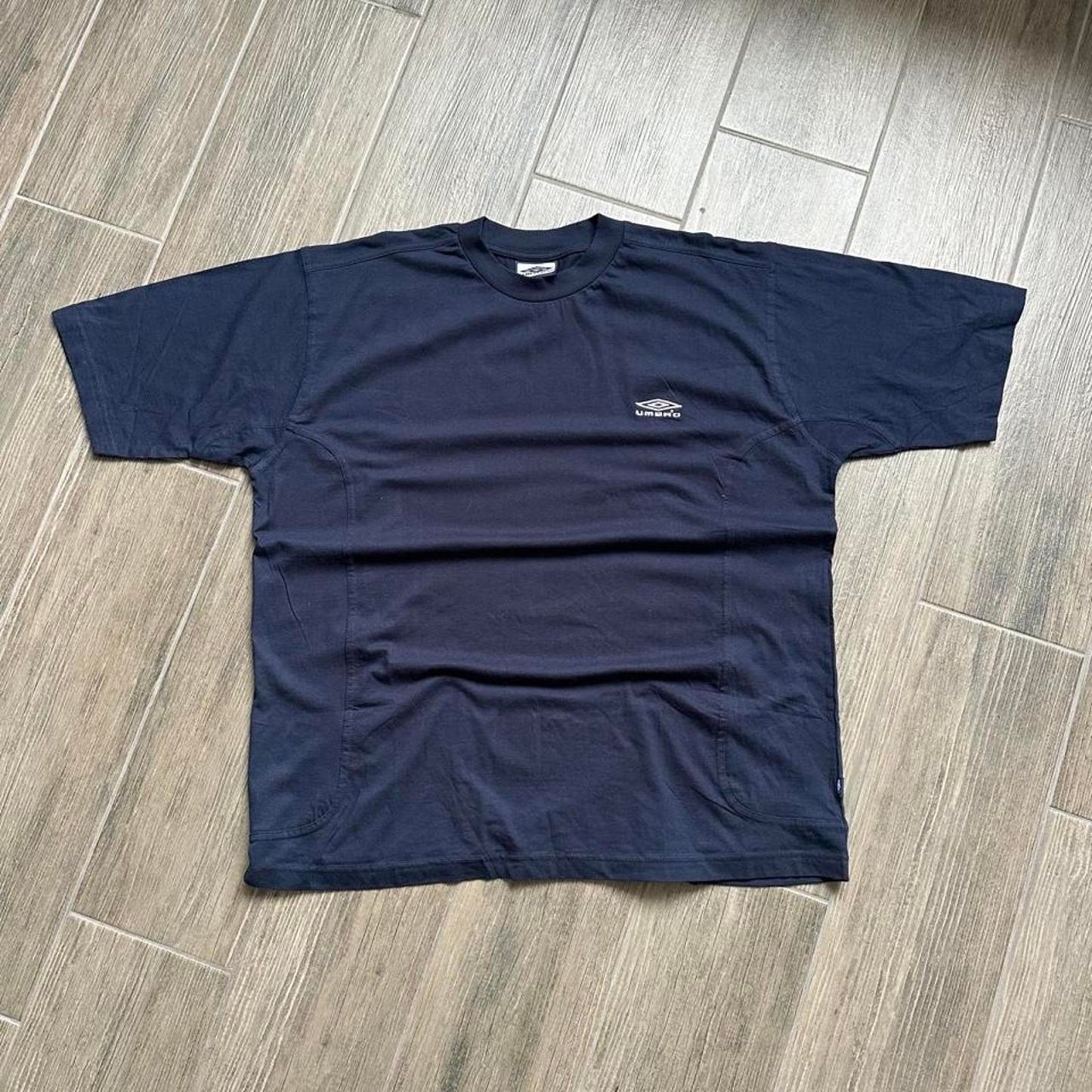 Navy blue Umbro t-shirt with embroidered logo