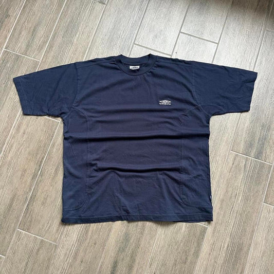 Navy blue Umbro t-shirt with embroidered logo