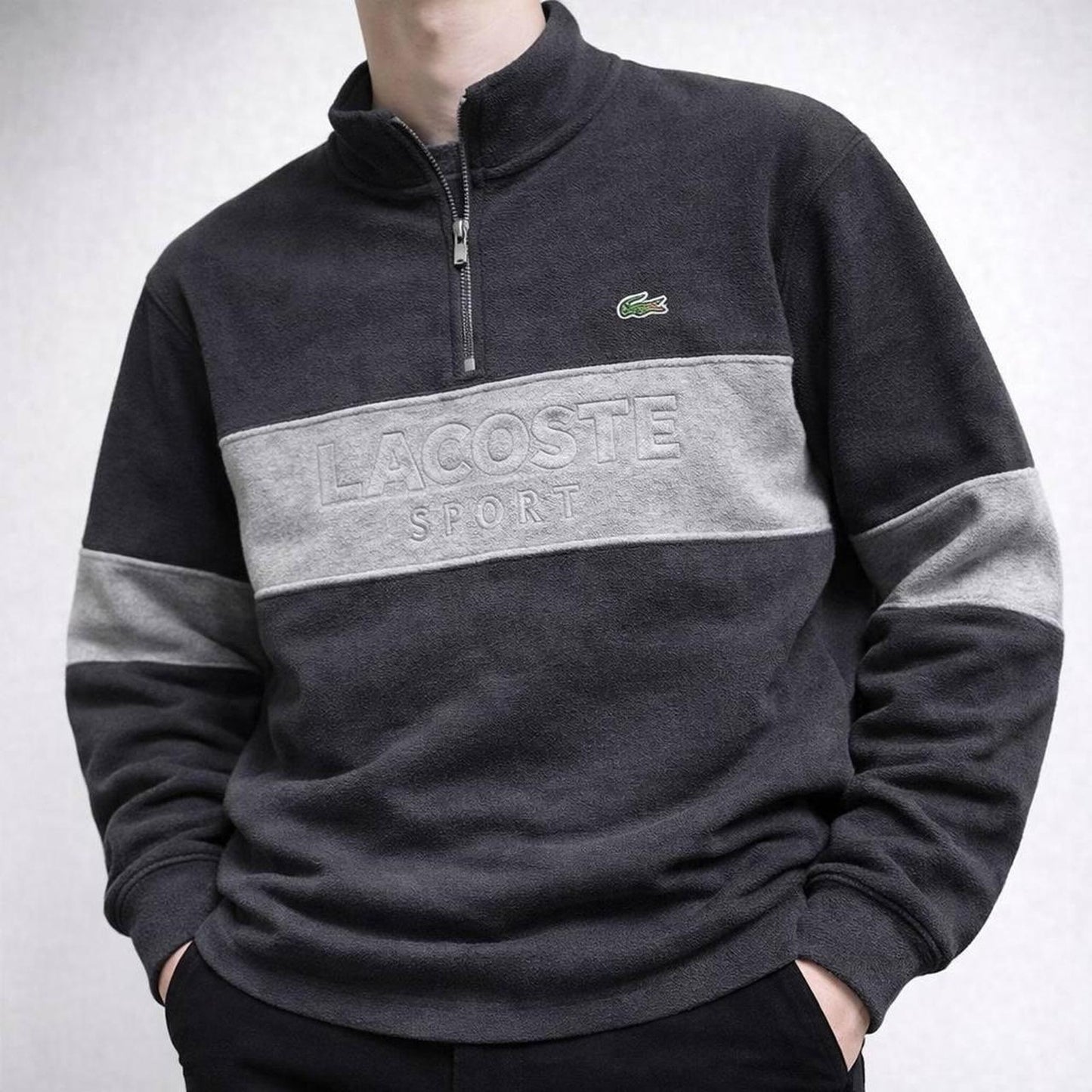 Lacoste vintage fleece jumper