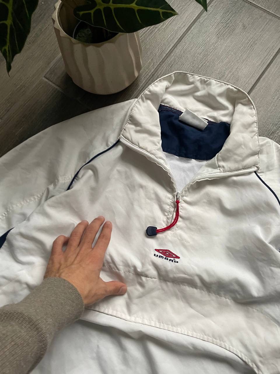 Umbro white vintage baggy jacket