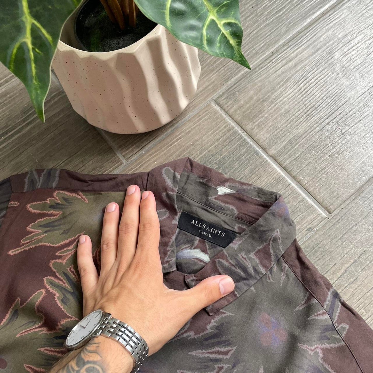 Allsaints hawaii y2k summer shirt